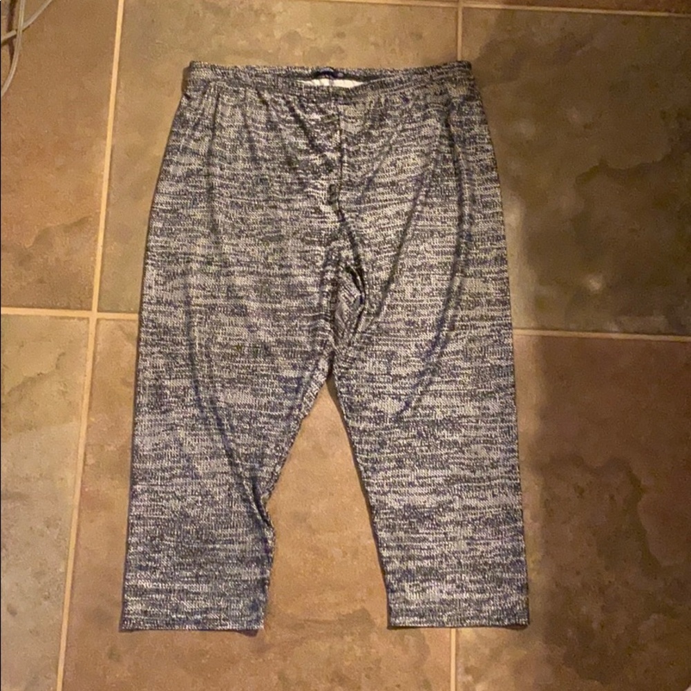 Lily by Firmiana Black White Crop Pants Size 3X